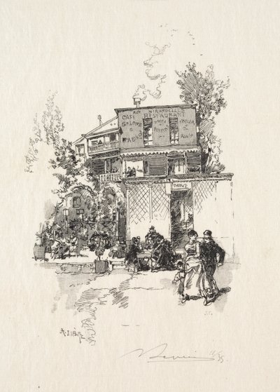 Eine Guinguette von Auguste Louis Lepère