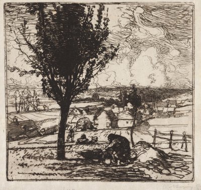 Ansicht von Jouy-le-Moutier von Auguste Louis Lepère