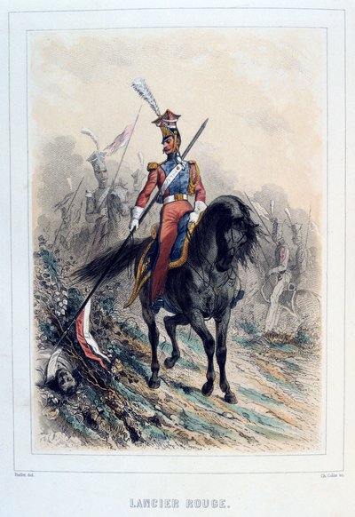 Roter Lanzenträger, 1859 von Auguste Raffet