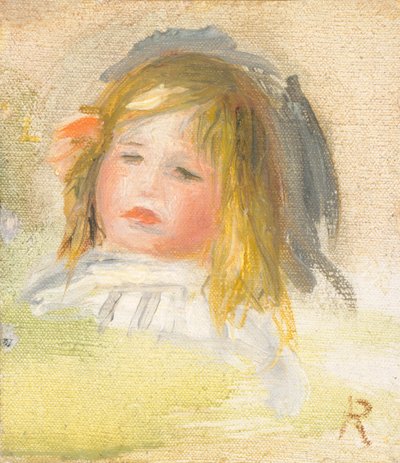 Kind mit blondem Haar von Auguste Renoir