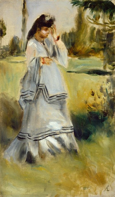Frau in einem Park von Auguste Renoir