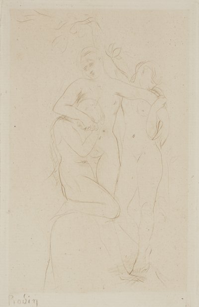 Seelen im Fegefeuer von Auguste Rodin