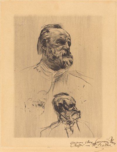 Victor Hugo, Dreiviertelansicht von Auguste Rodin