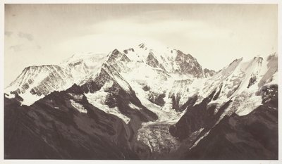 Savoie 46, Mont-Blanc, gesehen von Mont-Joli von Auguste Rosalie Bisson