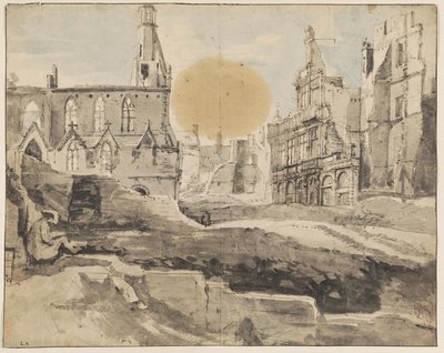 Eine Stadt in Ruinen von Augustin Coppens