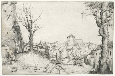 Hof eines Schlosses, 1546 von Augustin Hirschvogel