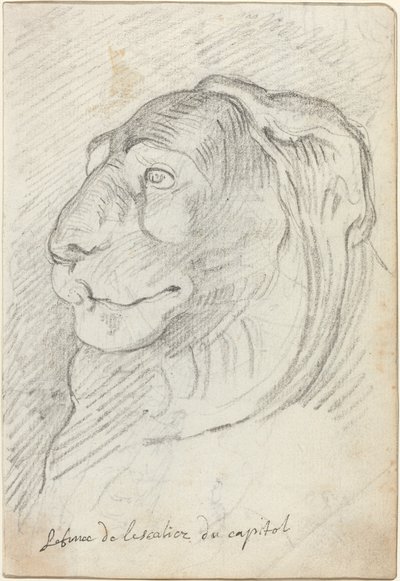 Löwenkopf von der Kapitolinischen Treppe von Augustin Pajou