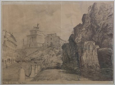 Landschaft von Rom von Augusto Baracchi