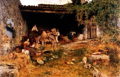 Italienischer Bauernhof von Aurelio Tiratelli