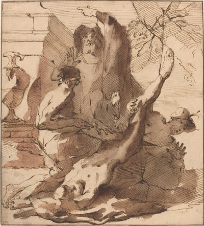 Das Martyrium des Heiligen Simon von Austrian 18th Century
