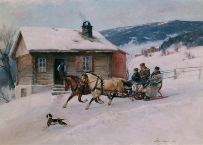 Schlittenfahren von Axel Hjalmar Ender