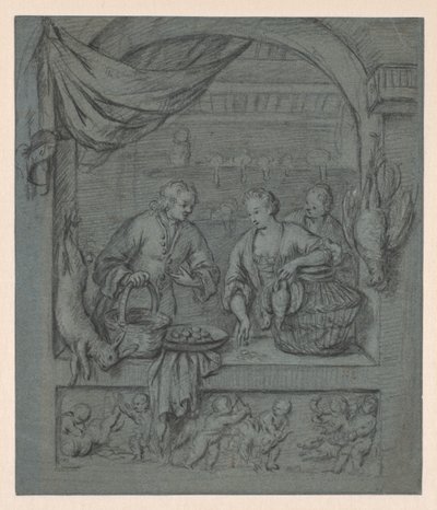 Der Vogelverkäufer von Balthasar van der Ast