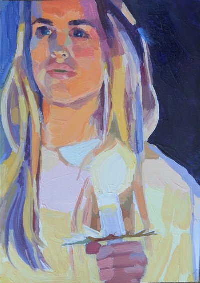 Kerzenlicht 5, 2015 von Barbara Hoogeweegen
