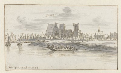 Ansicht von Grave, Noord-Brabant von Barend Klotz (attributed to)