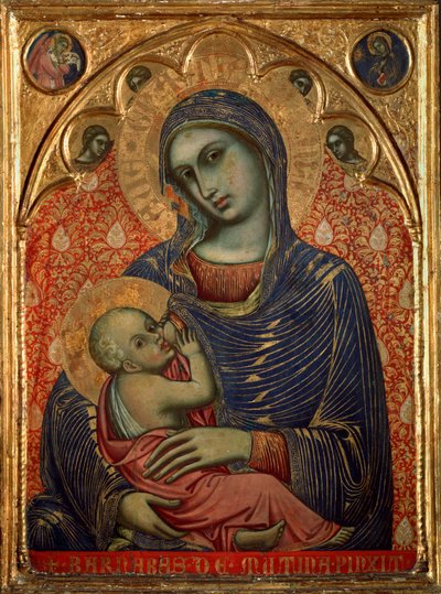 Maria stillt Jesus von Barnaba da Modena