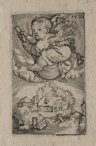 Genius reitet auf einer Kugel von Barthel Beham