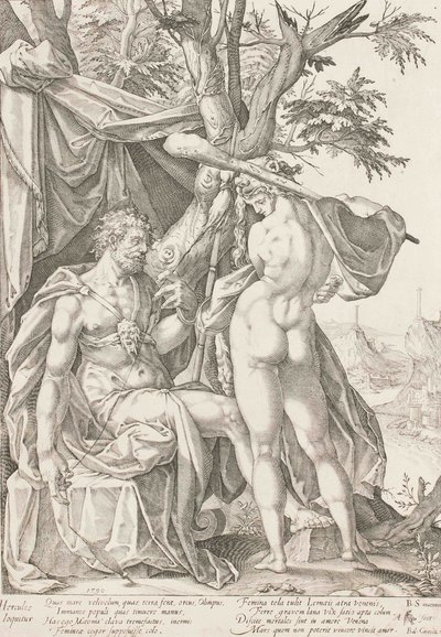 Herkules und Omphale, 1590 von Bartholomaeus Spranger