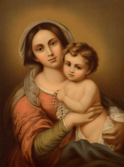 Madonna mit dem Kind von Bartolome Esteban after Murillo