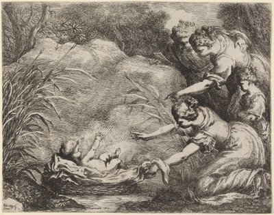 Die Auffindung des Moses von Bartolomeo Biscaino
