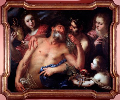 Betrunkener Silen von Bartolommeo Biscaino