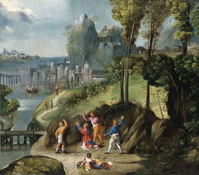 Die Steinigung des Heiligen Stephanus von Battista Dossi