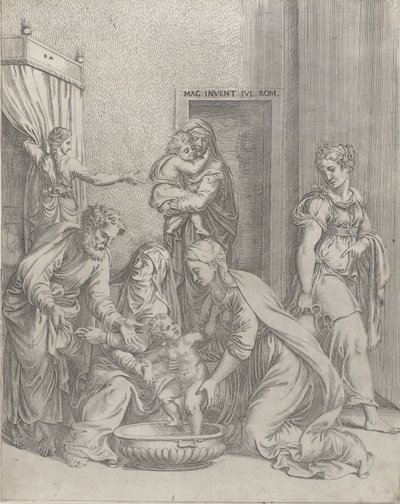 Die Heilige Familie, 1535-73 von Battista del Moro