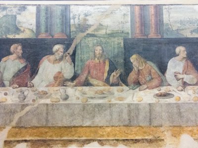 Das letzte Abendmahl (Detail) von Benedetto Coda