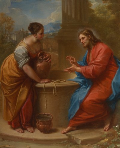 Christus und die Frau von Samaria, 1715-20 von Benedetto Luti