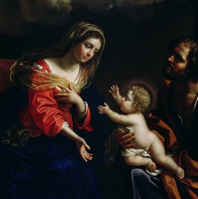 Die Heilige Familie (Detail), 1682 von Benedetto the Younger Gennari