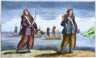 Anne Bonny und Mary Read von Benjamin Cole