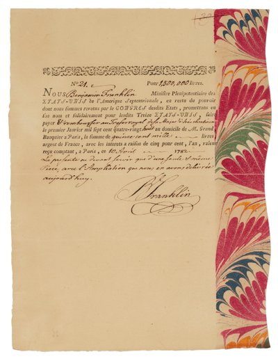 Benjamin Franklin Brief von Benjamin Franklin