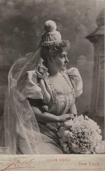 Porträt von Lillian Russel von Benjamin J. Falk