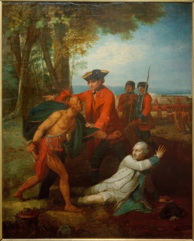 General Johnson rettet Offizier von Benjamin West