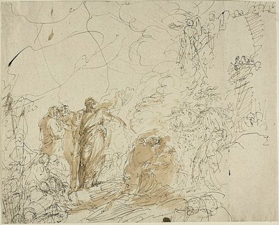 St. Paulus schüttelt die Viper ab von Benjamin West