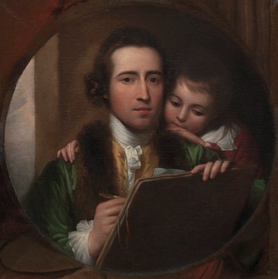 Der Künstler und sein Sohn Raphael von Benjamin West