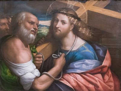 Christus trägt das Kreuz von Benvenuto Tisi da Garofalo