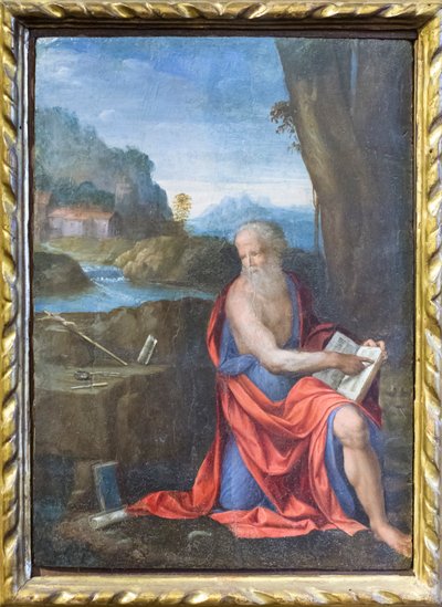 Heiliger Hieronymus in der Wüste von Benvenuto Tisi da Garofalo