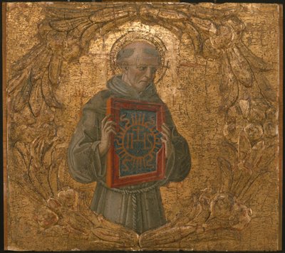 Heiliger Bernardino, möglicherweise 1474 von Benvenuto di Giovanni