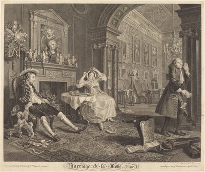 Marriage a la Mode: pl. 2, 1745 von Bernard Baron