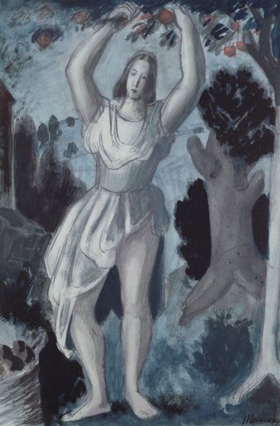 Die Apfelsammler von Bernard Meninsky