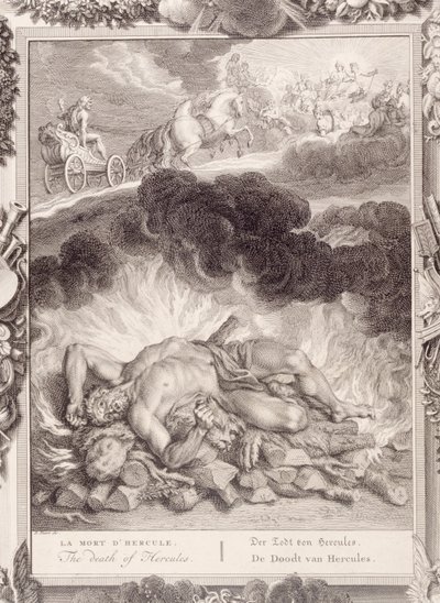 Der Tod des Herkules von Bernard Picart