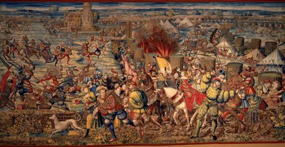 Die Schlacht von Pavia, ca. 1530 von Bernard van Orley