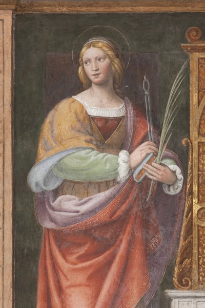 Heilige Apollonia, ca. 1522-25 (Detail) von Bernardino Luini