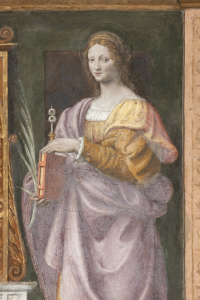 Heilige Lucia, ca. 1522-25 (Detail) von Bernardino Luini