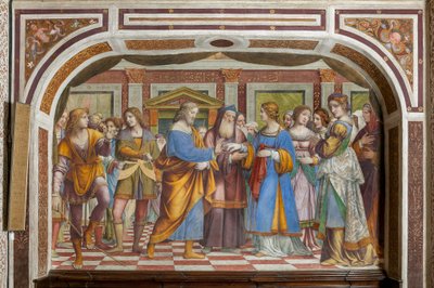 Die Hochzeit der Jungfrau Maria von Bernardino Luini