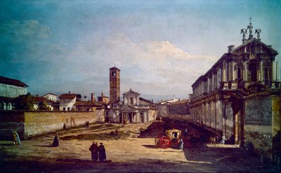 Eine Ansicht von Mailand von Bernardo Bellotto