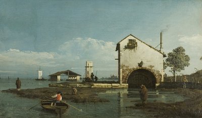 Capriccio, Die Lagune, um 1743 von Bernardo Bellotto