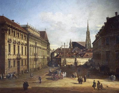 Lobkowitzplatz in Wien von Bernardo Bellotto