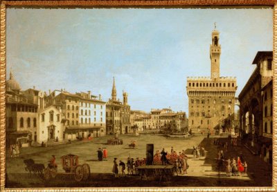 Piazza della Signoria von Bernardo Bellotto