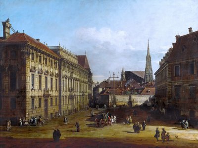 Wien, der Lobkowitzplatz, zwischen 1758 und 1761 von Bernardo Bellotto